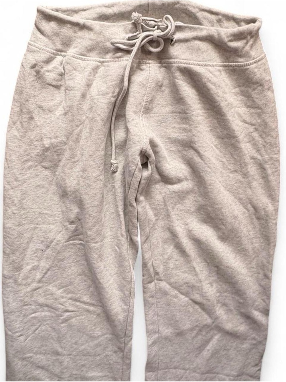 Men's Knit Drawstring Shorts in Light Beige
